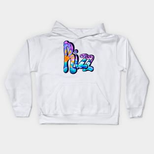 Rizz Graffiti text slang streetwear Kids Hoodie